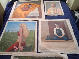 ^^NEED GONE^^ Original Oil On Canvas Paintings