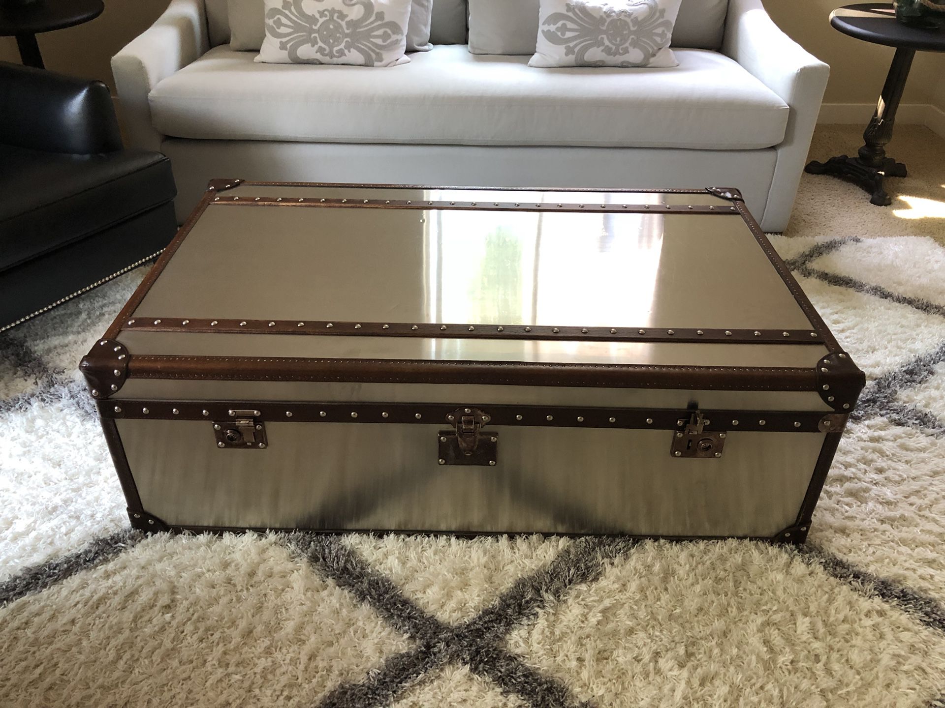 Restoration Hardware Mayfair Steamer coffee table for Sale in