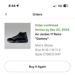 Jordan Retro 11 Gamma 