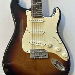 Kasino Electric Guitar Brown/Cream Colored w/Case see below