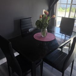 Black Kitchen Dining Set