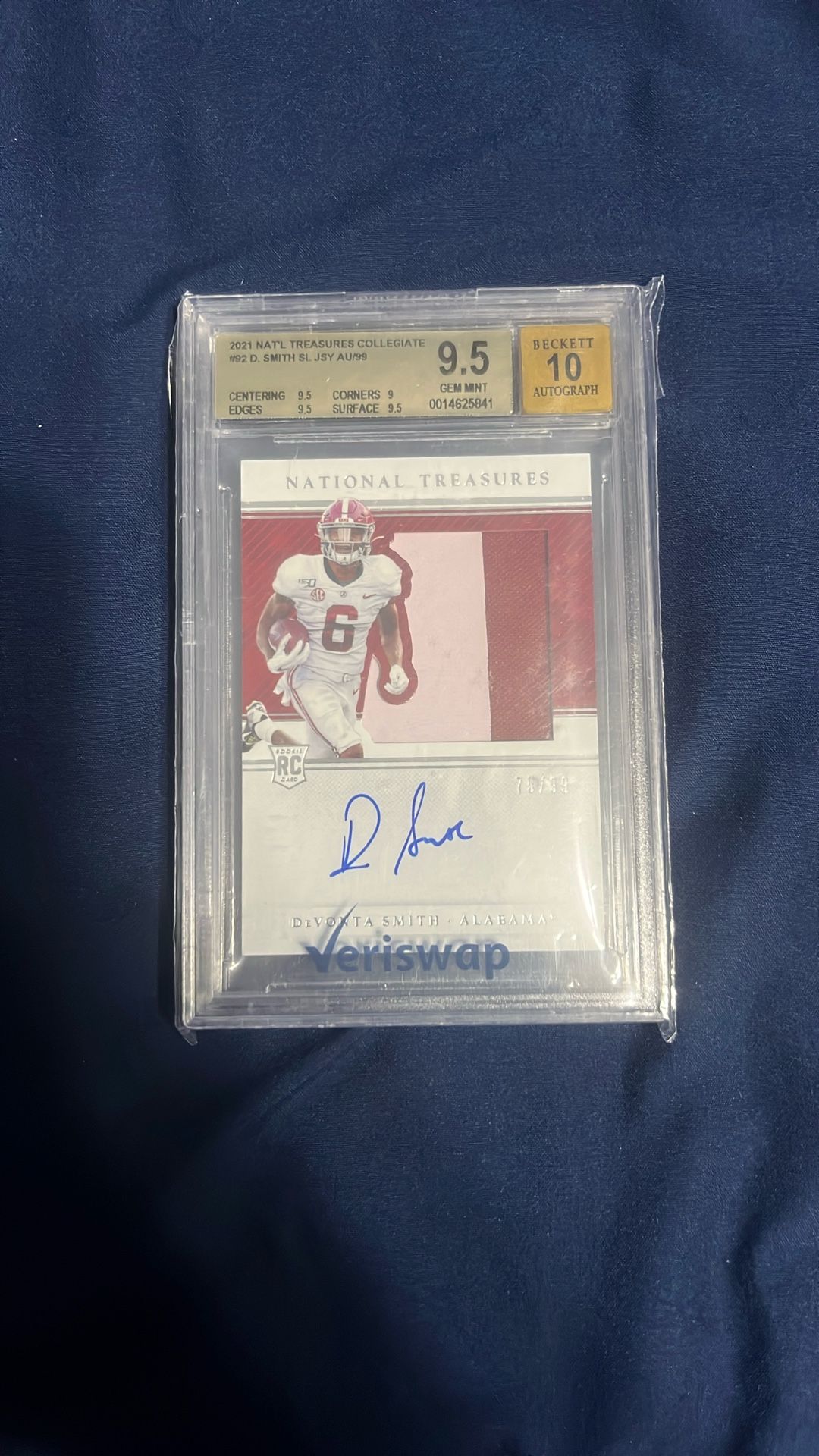 POP 1 BGS 9.5 Auto 10 Devonta Smith 2021 ROOKIE RPA /99