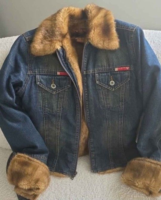 Vintage GUESS y2k Denim Jacket Small