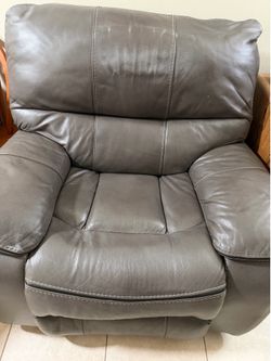 Sillon reclinable de cuero
