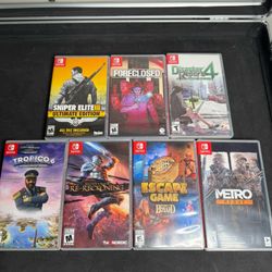 Nintendo Switch Game Lot 7 Games Complete Tropico Metro Sniper Elite