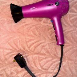 Pink hairdryer