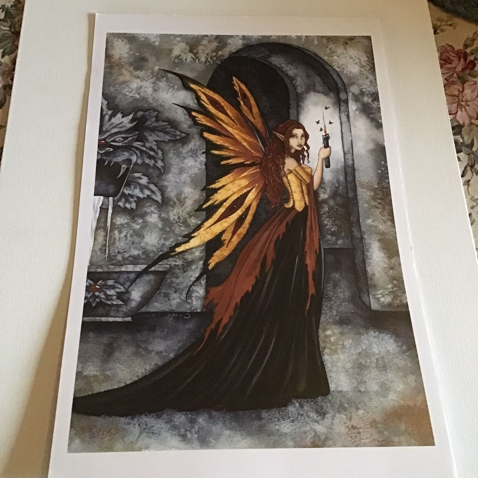 NEW Amy Brown Fairy Ltd Edition Print: Silent Halls (399/550 Certificate)