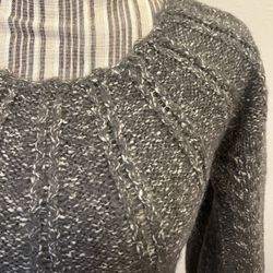 Warm Winter Gray Knit sweater dress