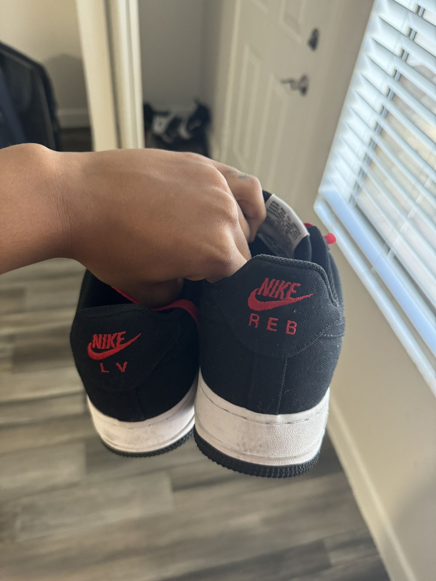 Red & Black Air Force 1’s