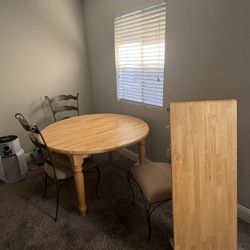 Kitchen Table With Extension Leaf
