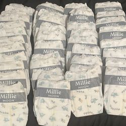 50 NB Millie Moon Diapers 