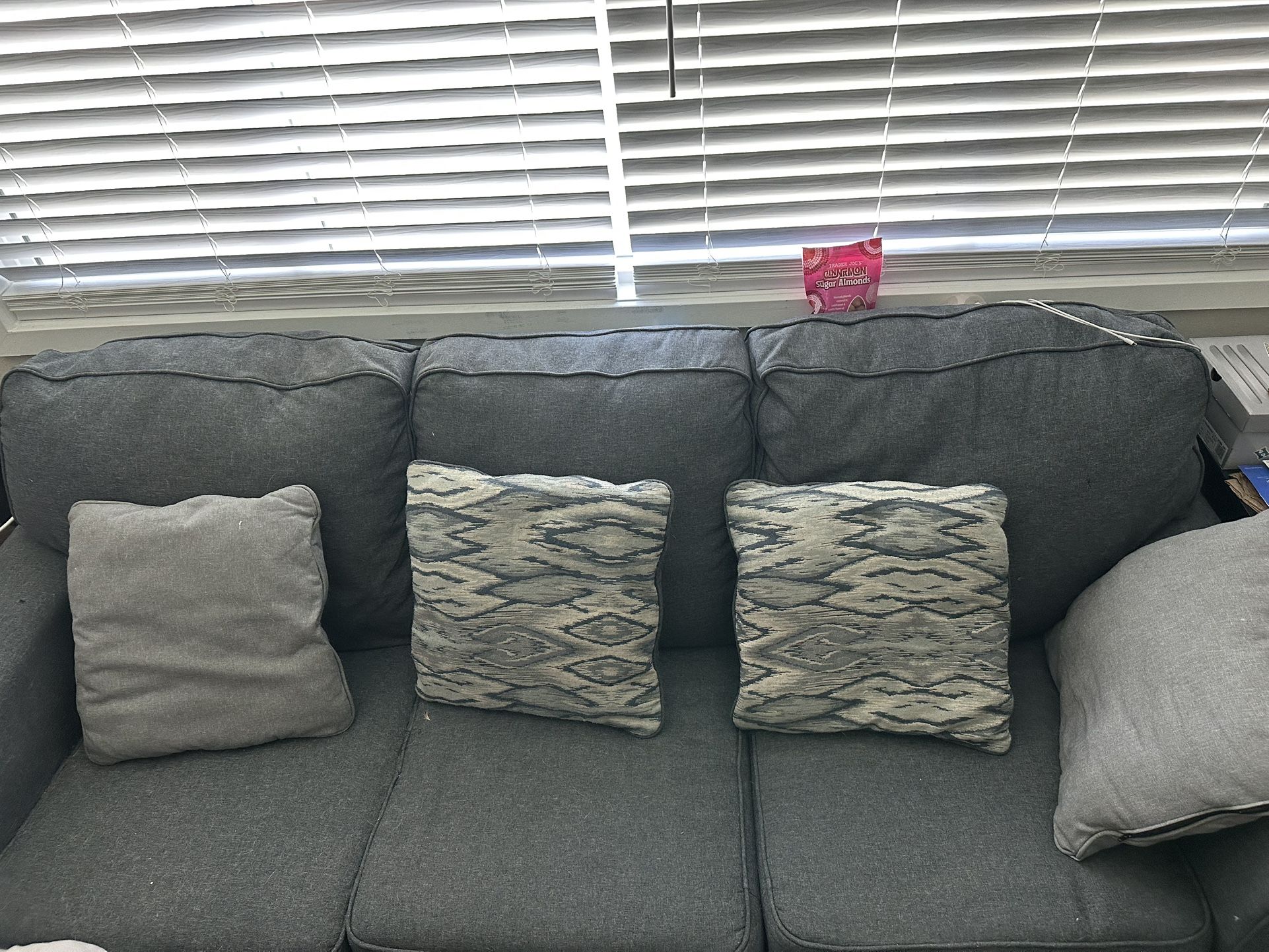 3 Seater Blue/gray Couch
