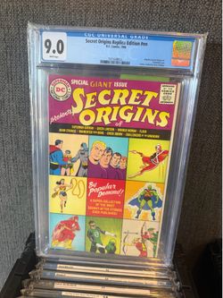 Secret Origins Replica Edition CGC 9.0 Secret Origins Replica Edition (1998) Giant Size Key - DC