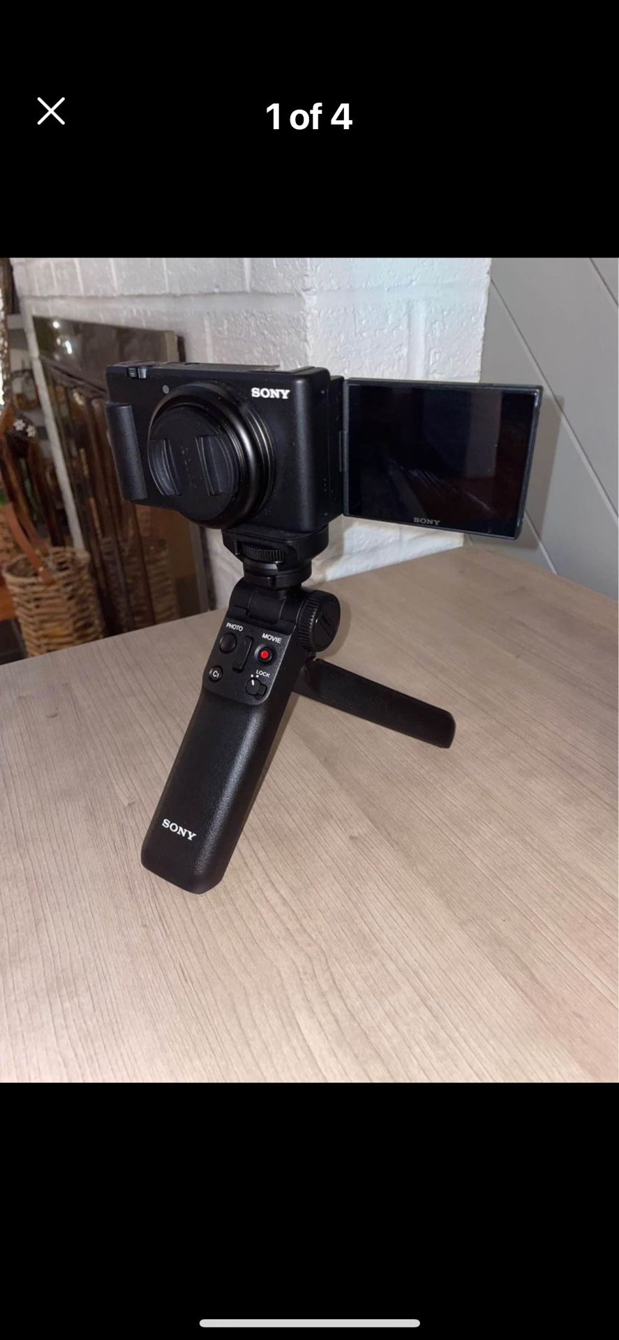 Sony-ZV-1F Vlog Camera with Sony Tripod