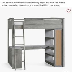 Pottery Barn Sleep & Study Loft Bed Full