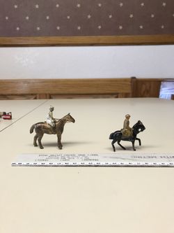 Vintage Metal Toy Horses Japan