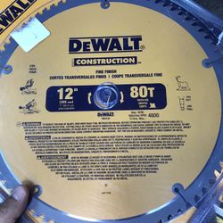 Dewalt 80t Fine Finish Blade For Miter Saw ! 