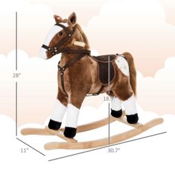 Qaba Kids Rocking Horse with Sound