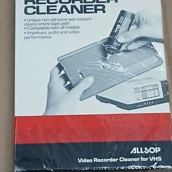 NEW Allsop VHS Video Recorder Cleaner Model 64000 – Sealed Wet System VCR Head Cleaner