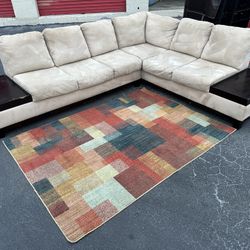 Comfy Nice Beige Sectional Couch 🔥🔥