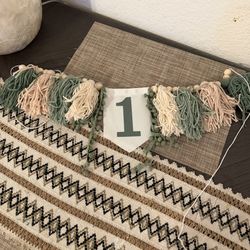 Wild One High Chair Banner For 1st Birthday Party Decorations