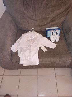 Boys Baptism Suit Set