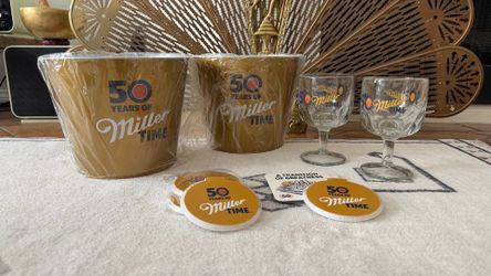 Miller Lite 50 Years of Miller Time Barware Set