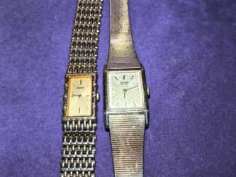 2 antique seiko watches for woman