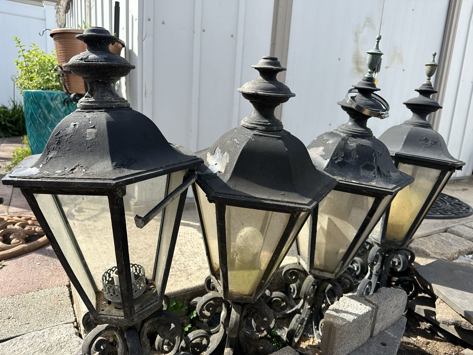 Light Antique Outdoor Piers Mount Lights