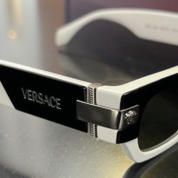 Brand New White Versace Sunglasses With Case