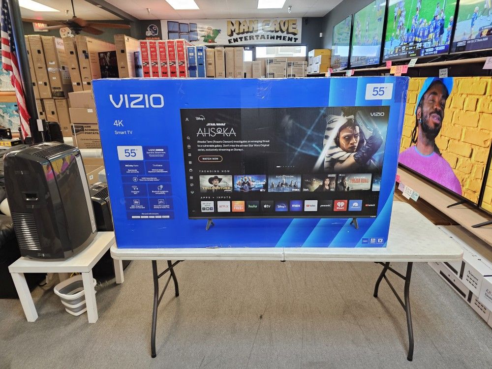 VIZIO 55 INCH UHD TV'S IN STOCK V4K55C0801 DOLBY VISION AIR PLAY BLUETOOTH W /WARRANTY - PAYMENT OPTIONS
