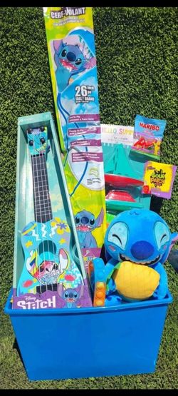 Kids JUMBO Disney Stitch Happy Birthday Gift Basket (Delivery Available) 🛻🔥