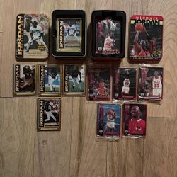 Michael Jordan Tribute Metal Card Sets - New In Boxes