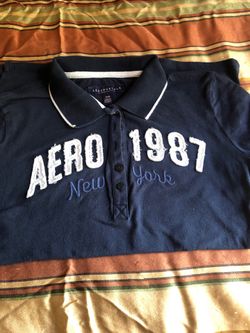 AEROPOSTALE NAVY Blue. Girl Shirt Size MEDIUM