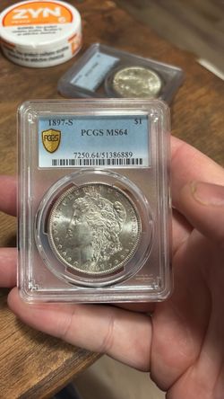 1897-S Morgan Silver Dollar PCGS MS64