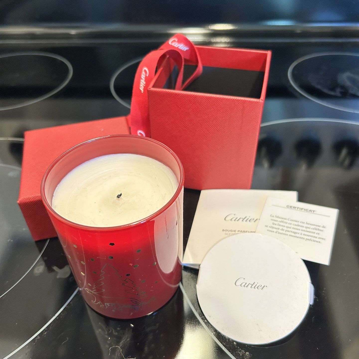 Cartier Bougie Parfumée Panther Scented Candle 6.5oz. MADE IN