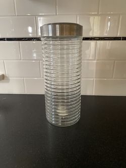 STORAGE CONTAINER GLASS AND METAL