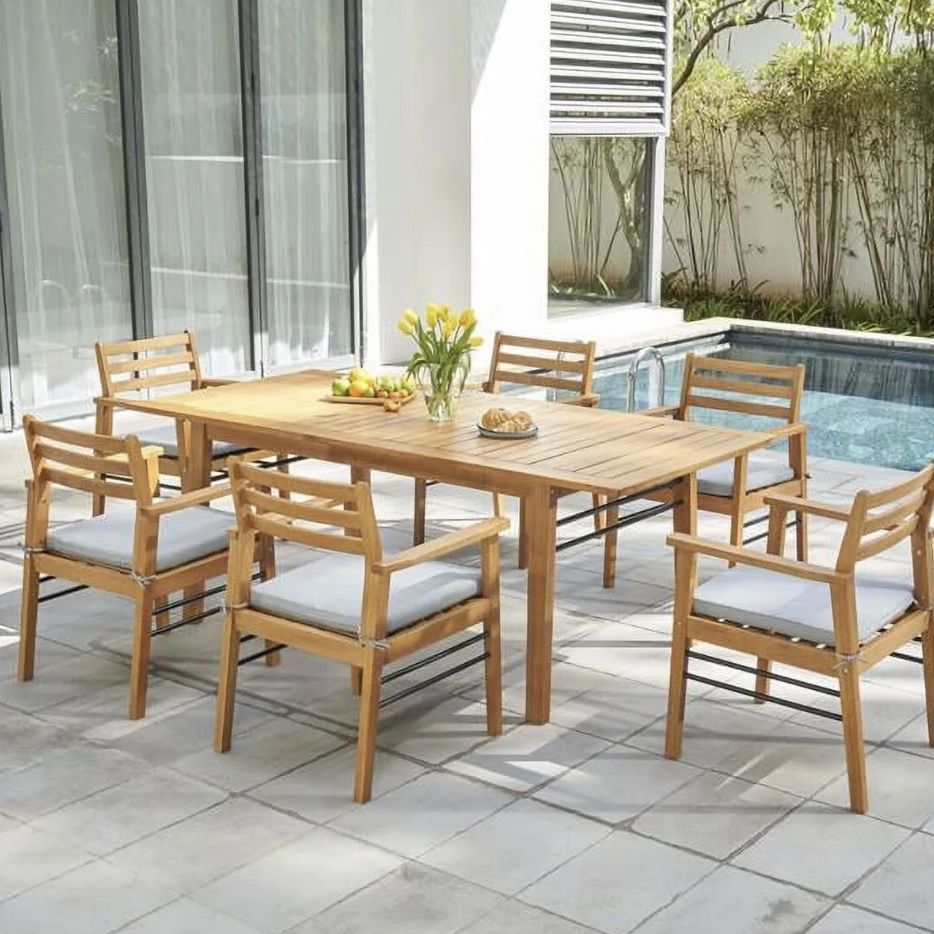 7-piece Dining Table (indoor/outdoor)