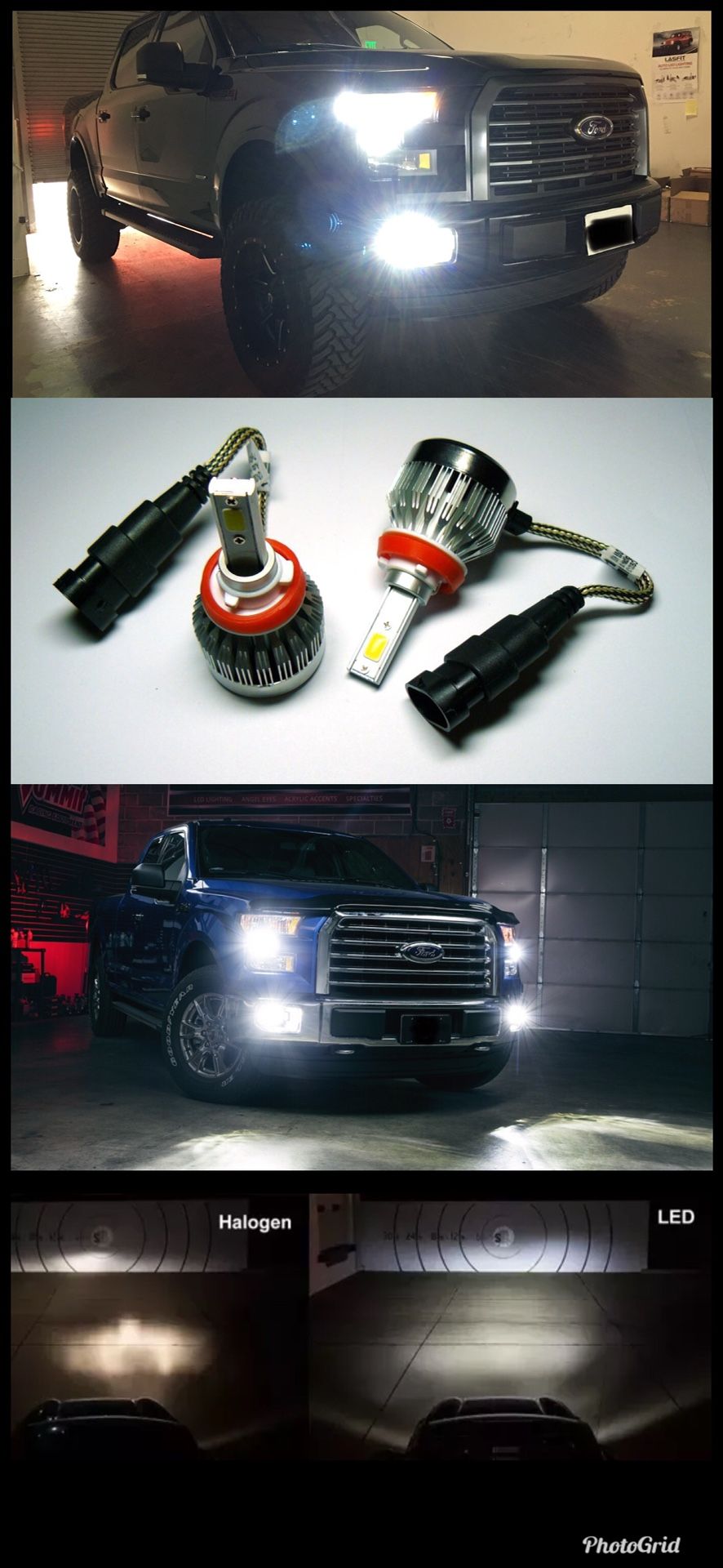 LED headlights foglights for all cars ford Chevy Chevrolet Hemi 3500 Silverado 2500 f150 f250 f350 Colorado Canyon 1500