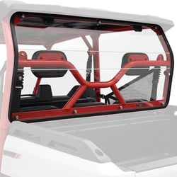 UTV Rear Windshield for Segway Fugleman UT10 Crew 2022-2026, Scratch Resistant PC Back Window