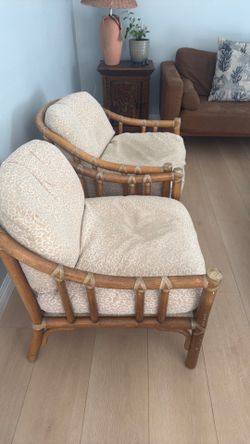 Vintage McGuire bamboo chairs