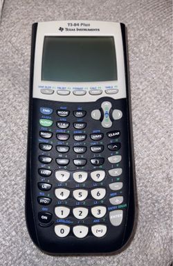 Texas Instruments TI-84 Plus Graphing Calculator Black With Cover Tested Works