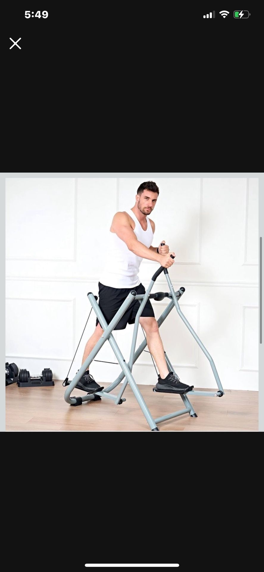 Total Body Fitness Workout Exercise Elliptical Glider Supports 250-330lbs Max Weight,Electronic Meter Elliptical Glider Low-Impact Design for Home Gym