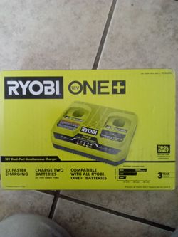 Ryobi 18V ONE+ Dual-Port Simultaneous Charger
