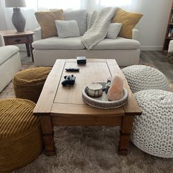 3 Pc Cahallan Cloud Couch SET (pillows & Poufs Included!!)