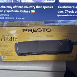 Presto Griddle Cool Touch Electric Griddle
