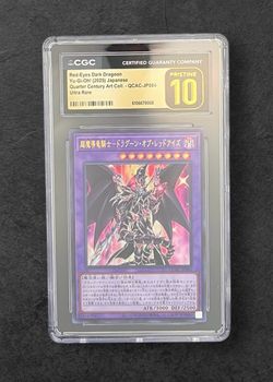 CGC Pristine 10 - Red Eyes Dark Dragoon QCAC Secret Rare Japanese Yugioh! 2025
