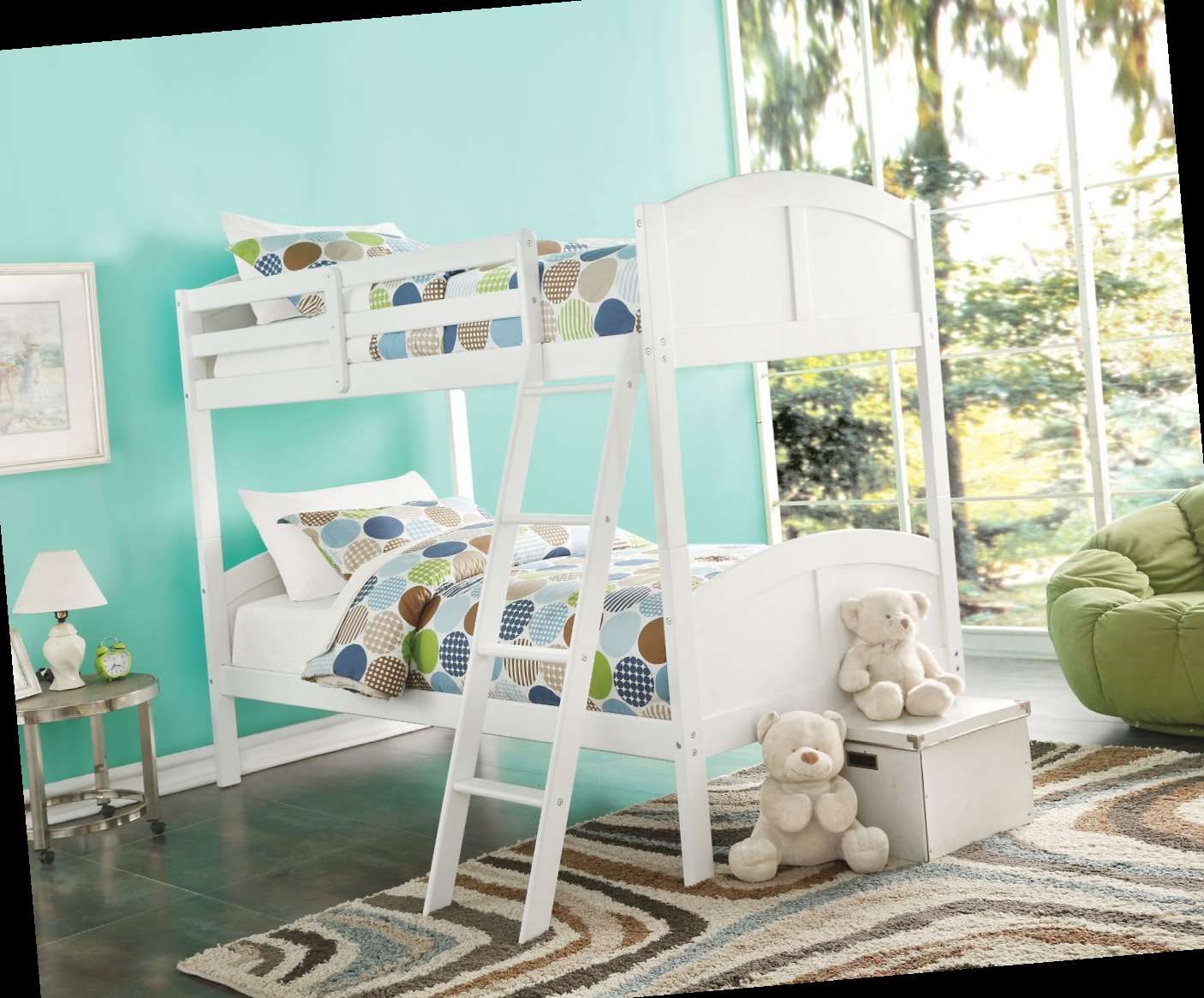 Twin/Twin Bunk Bed - 37009 - White