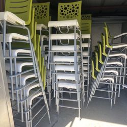outdoor Stackable, Bar Stools 
