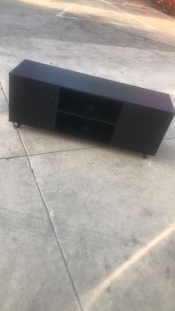 Black tv stand